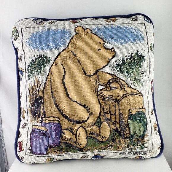 Disney Other - Disney Embroidered Winnie the Pooh Throw Pillow